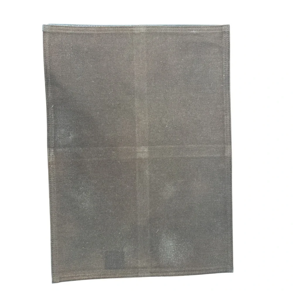 Pier One Placemats Brown Faux Leather Set of 10 Stitched Rectangular